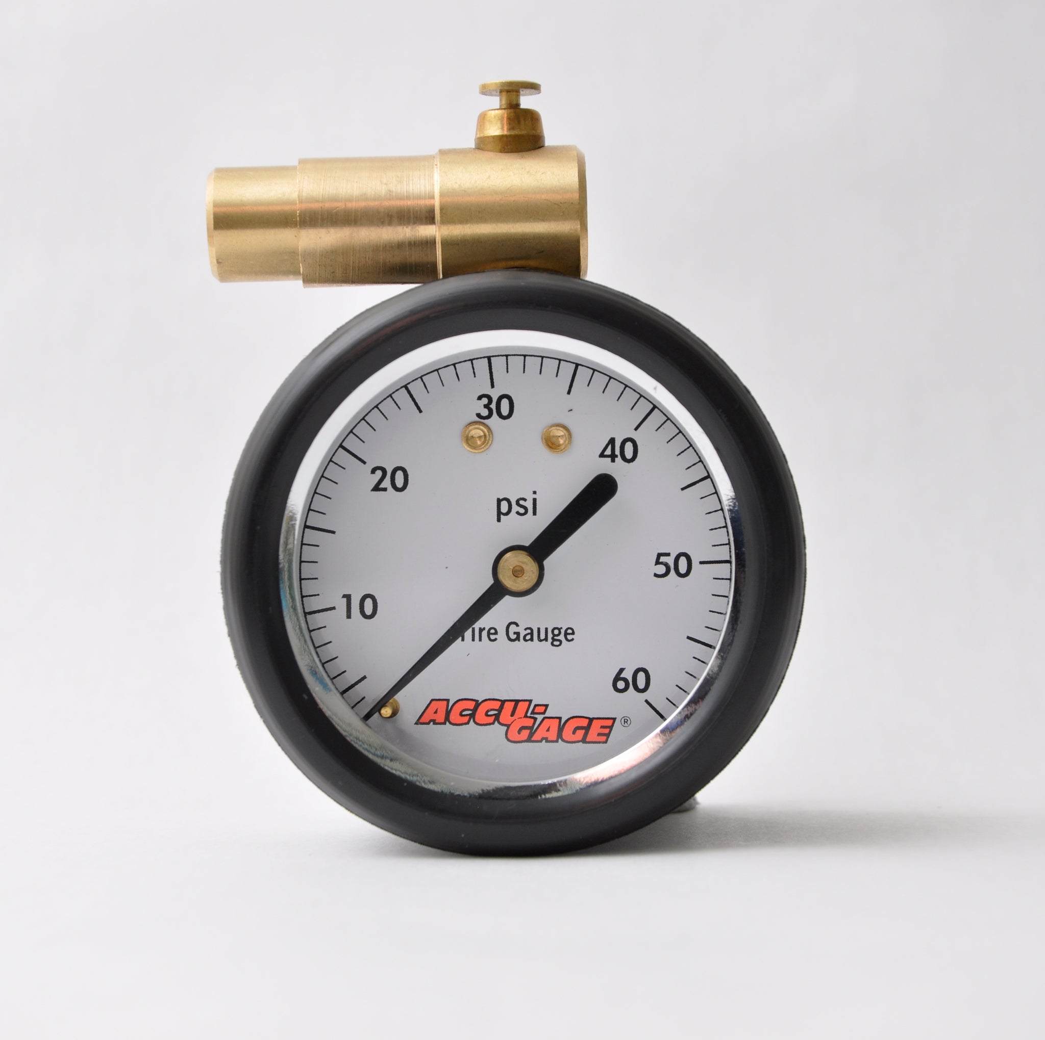 Presta Air Chuck Meiser Accu-Gage PR60BX 0-60 PSI Presta Valve